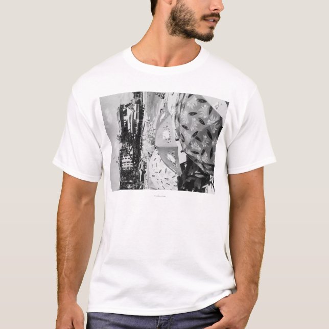 Honolulu, Hawaii - View of Waikiki Beach T-Shirt (Front)