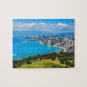 Honolulu, Hawaii, Waikiki Beach Jigsaw Puzzle