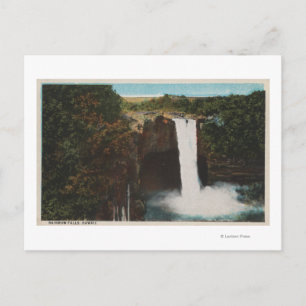 Honolulu, HI - View of Rainbow Falls Postcard