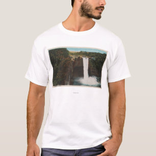 Honolulu, HI - View of Rainbow Falls T-Shirt