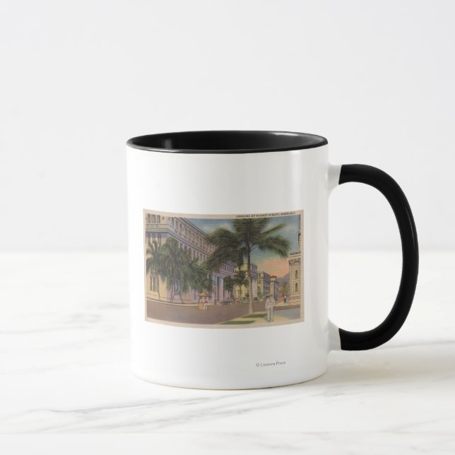 Honolulu, HIView of Bishop St.Honolulu, HI Mug (Right)