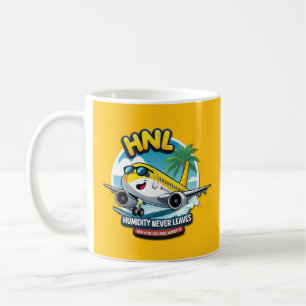 Honolulu HNL Airport Code Coffee Mug