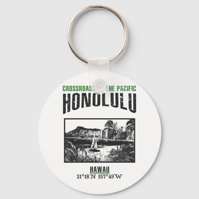 Honolulu Key Ring (Front)