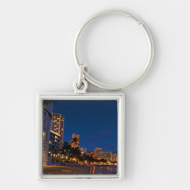 Honolulu, Oahu, Hawaii. Night exposure of Key Ring (Front)