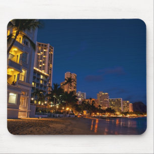 Honolulu, Oahu, Hawaii. Night exposure of Mouse Mat
