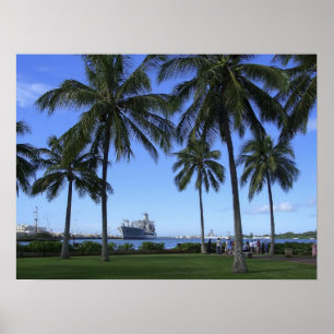 Honolulu Pearl Harbour Hawaii Poster