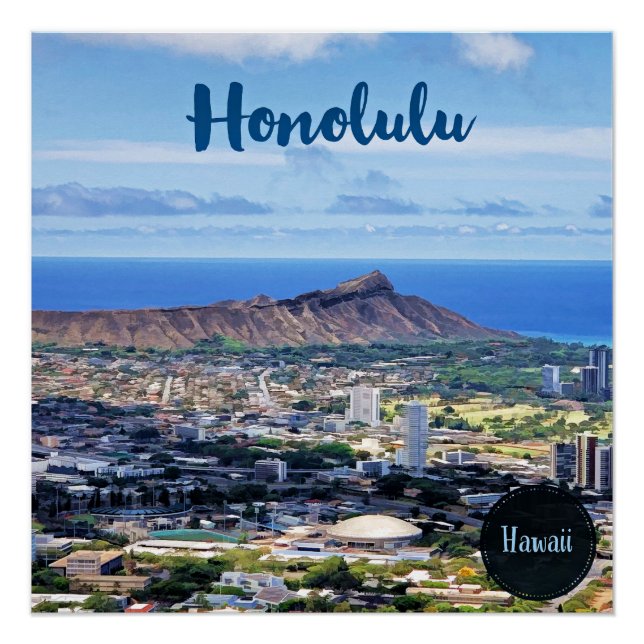 Honolulu travel poster (Front)