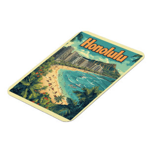 Honolulu - Urban Hawaii Beach  Magnet