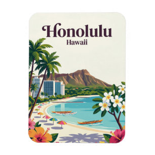 Honolulu USA Magnet