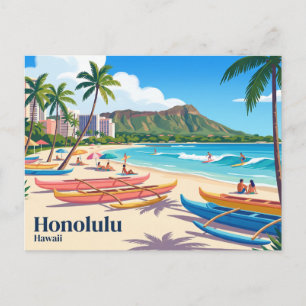 Honolulu USA Postcard