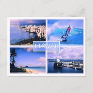 Honolulu view - The Perouse - Lanikai Beach Oahu - Postcard