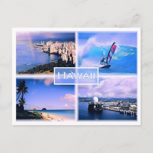Honolulu view - The Perouse - Lanikai Beach Oahu - Postcard (Front)