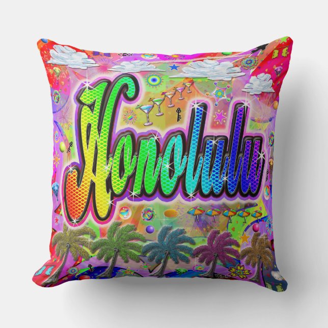 Honolulu Vista Express Pillow (Front)