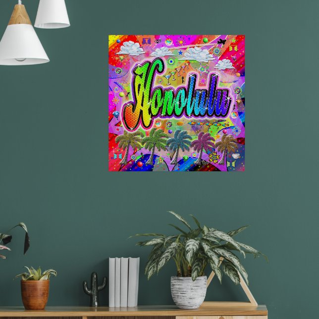 Honolulu Vista Express Poster (Living Room 1)