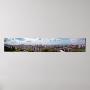 Honolulu Waikiki  Diamond  3D Anaglyph Panorama Poster