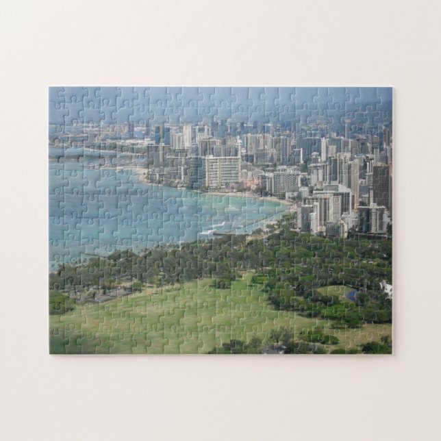 Honolulu's Waikiki Beach Jigsaw Puzzle (Horizontal)