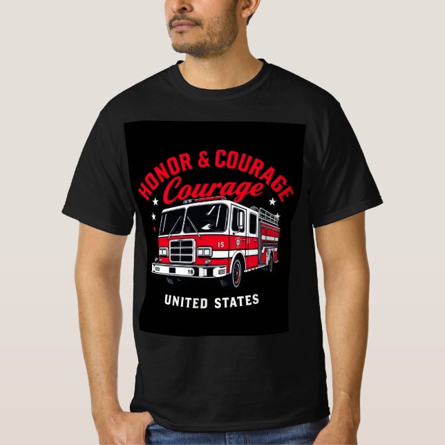 Honor & Courage Premium  T-Shirt (Front)