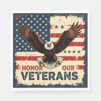  Honor Our Veterans Standard Luncheon Napkins