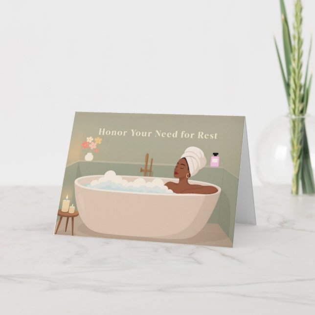 Honor Rest Greeting Card (Front)