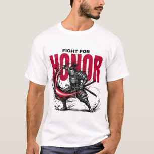 HONOR Samurai T-Shirt   Japanese Warrior Streetwea