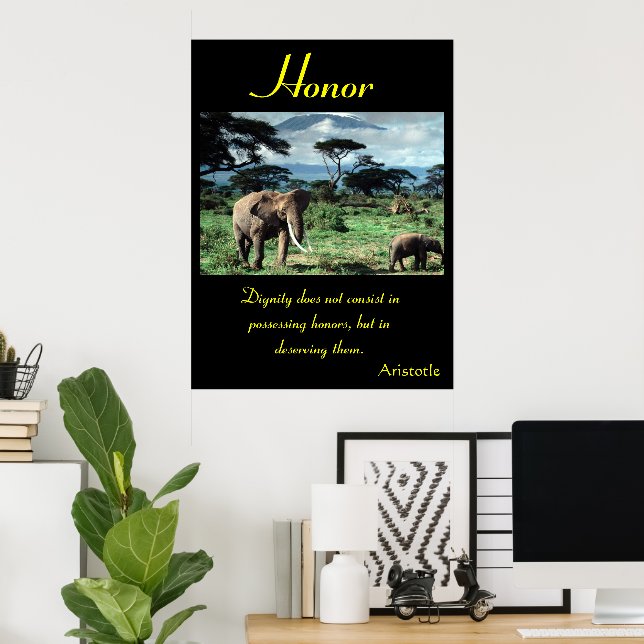 Honor Springs from Nature’s Fierce Resilience Poster (Home Office)