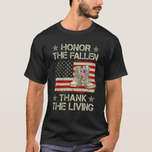 Honor The Fallen Thank The Living Veterans Day Com T-Shirt