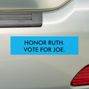 Honor the life of Ruth Bader Ginsburg. Bumper Sticker