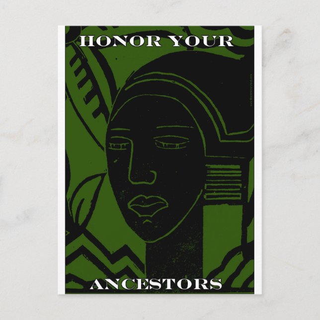 "HONOR YOUR ANCESTORS" POSTCARD (Front)