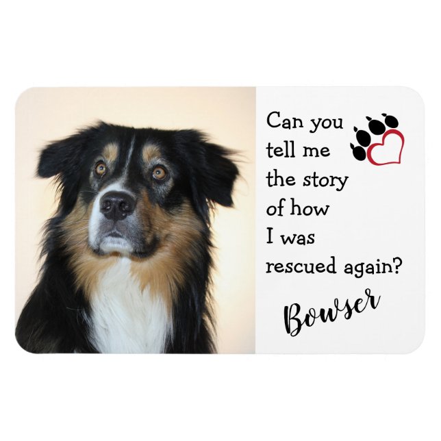 Honor Your Rescue Dog Magnet (Horizontal)