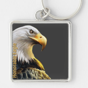 Honorable Eagle Key Ring