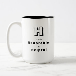 Honorable H - Personalised Luxury Praise Mug