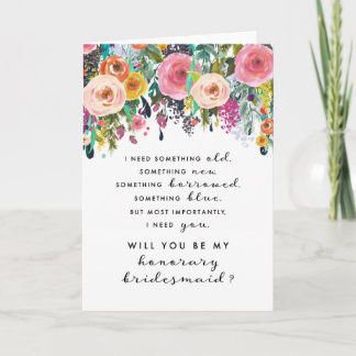 Honorary Bridesmaid Proposal Card - Ashley
