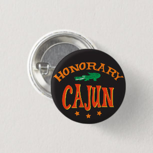 Honorary Cajun with Alligator 3 Cm Round Badge