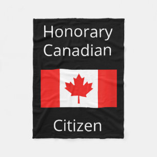 Honorary Canadian Citizen Fleece Blanket