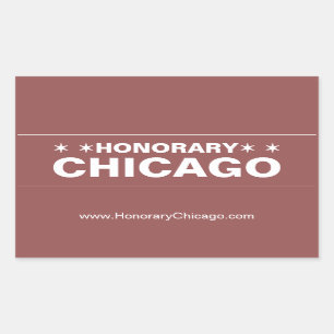 Honorary Chicago brown street sign sticker