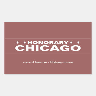 Honorary Chicago brown street sign sticker