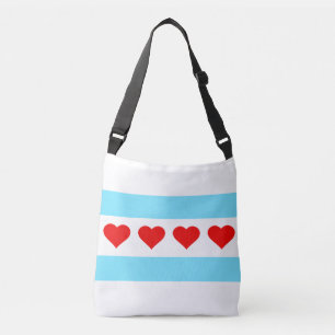 Honorary Chicago Heart Flag Crossbody Bag