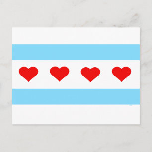 Honorary Chicago Hearts and Stripes Forever card
