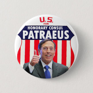 Honorary Consul David Patraeu 6 Cm Round Badge