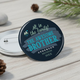 Honorary Family Characters Awesome Brother ID1317 10 Cm Round Badge