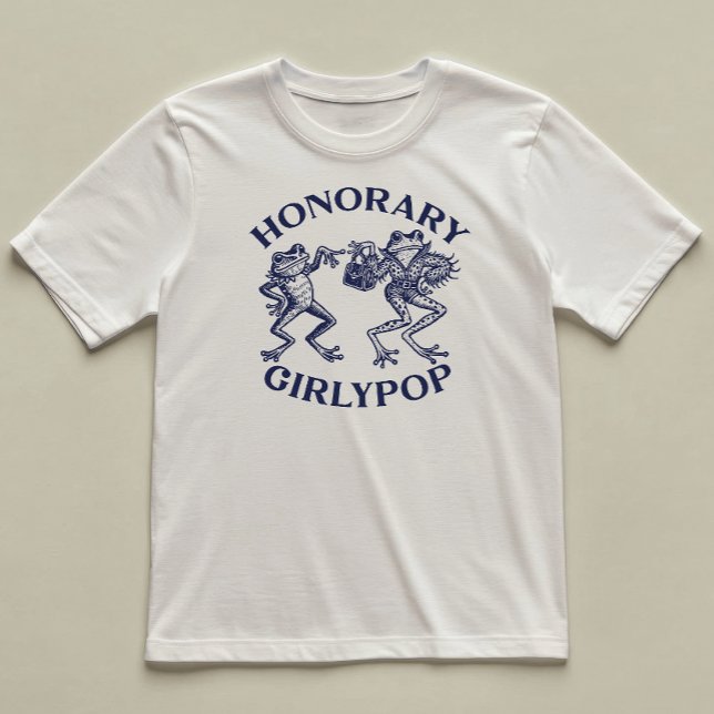 Honorary GirlyPop Funny Frog Illustrated T-Shirt (Creator Uploaded)