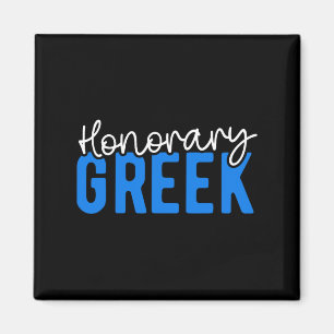 Honorary Greek Funny Greece Flag Greek American Gr Magnet