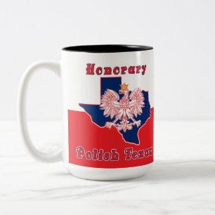 Honorary Polish Texan Two-Tone Coffee Mug