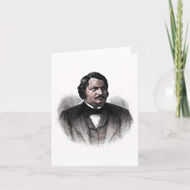 Honore de Balzac – Author Card (Front)