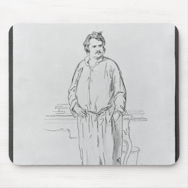 Honore de Balzac Mouse Mat (Front)