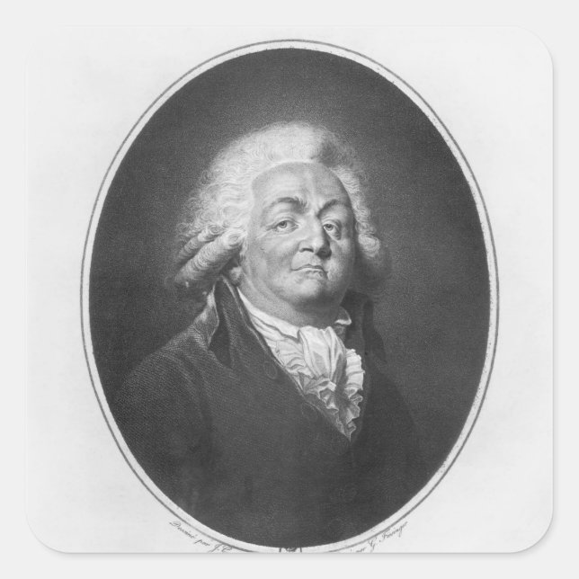 Honore Gabriel Riqueti, Comte de Mirabeau Square Sticker (Front)
