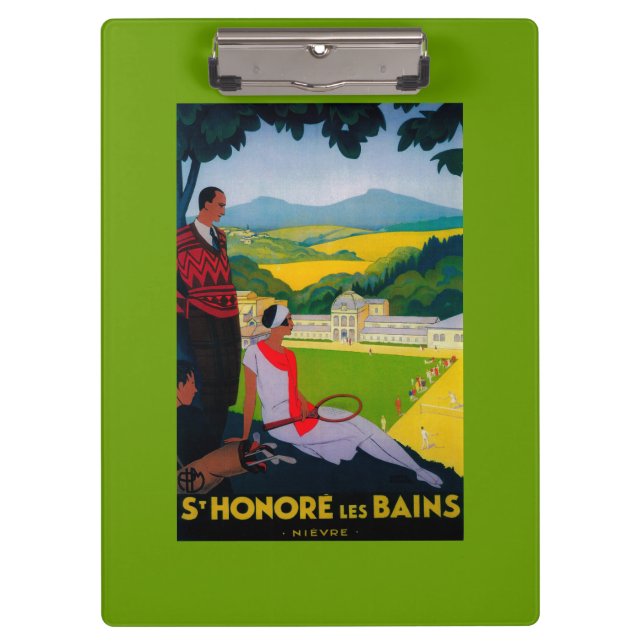 Honore Les Bains Vintage PosterEurope Clipboard (Front)