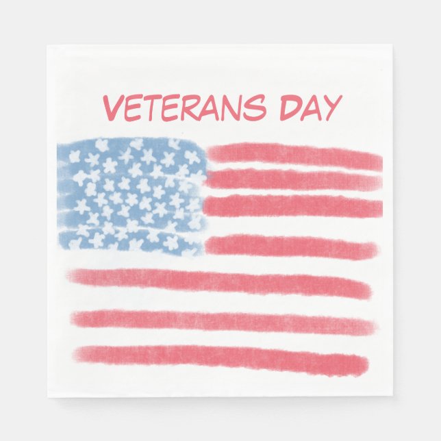 Honoring Heroes | Veterans Day Celebration Napkin (Front)