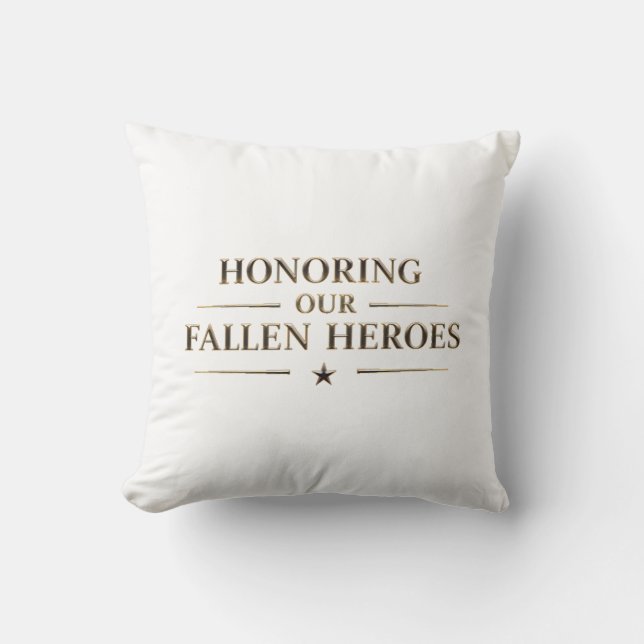 Honoring our fallen heroes / Cojín Cushion (Front)