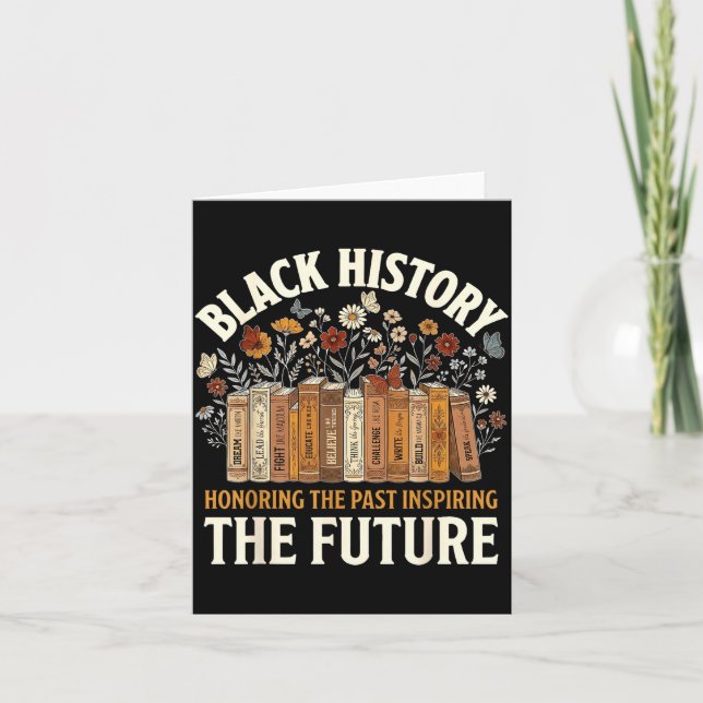 Honoring past inspiring future black history men card (Front)